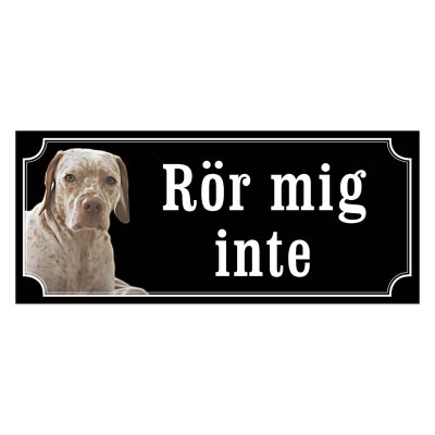 Braque de l’ariège gammaldags stil emaljskylt hund