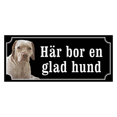 Braque de l’ariège gammaldags stil emaljskylt hund