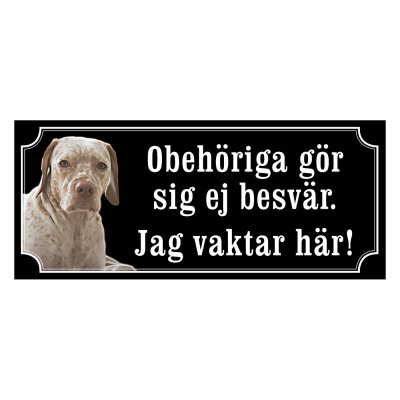 Braque de l’ariège gammaldags stil emaljskylt hund
