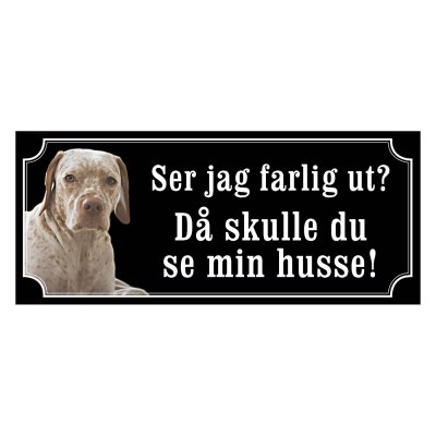 Braque de l’ariège gammaldags stil emaljskylt hund