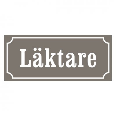 Skylt läktare stall