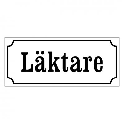 Skylt läktare stall