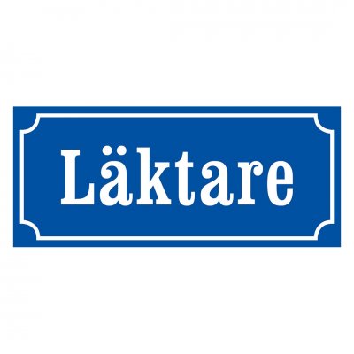Skylt läktare stall