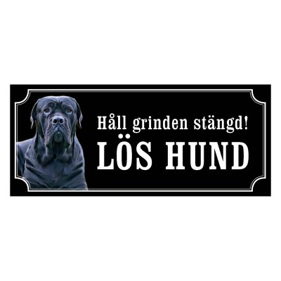 Cane corso gammaldags stil emaljskylt hund