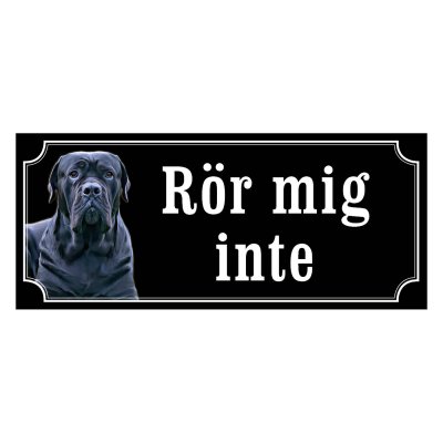 Cane corso gammaldags stil emaljskylt hund