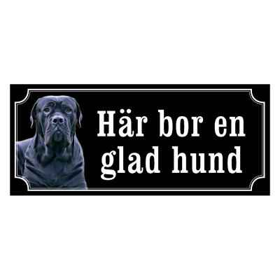 Cane corso gammaldags stil emaljskylt hund