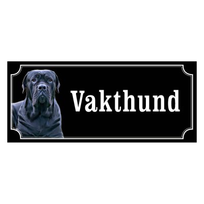 Cane corso gammaldags stil emaljskylt hund