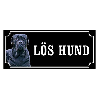 Cane corso gammaldags stil emaljskylt hund