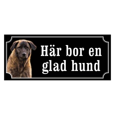Cao da serra brunröd gammaldags stil emaljskylt hund