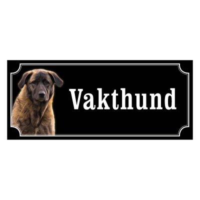 Cao da serra brunröd gammaldags stil emaljskylt hund