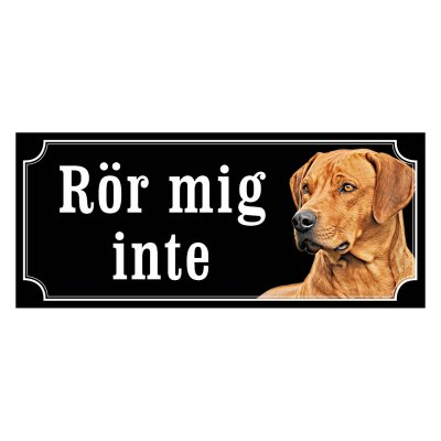 Rhodesian ridgeback gammaldags stil emaljskylt hund