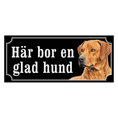 Rhodesian ridgeback gammaldags stil emaljskylt hund
