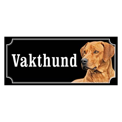 Rhodesian ridgeback gammaldags stil emaljskylt hund