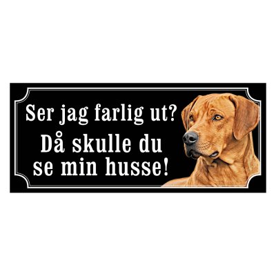 Rhodesian ridgeback gammaldags stil emaljskylt hund