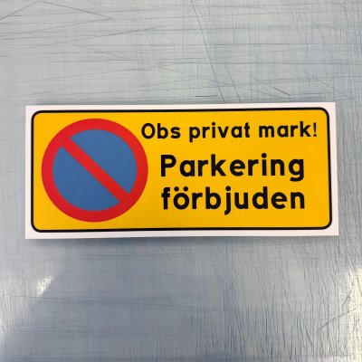 Fynd - Parkering förbjuden