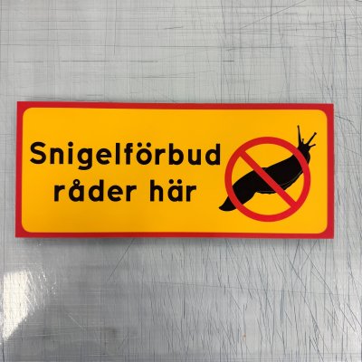 Fynd - Snigelförbud råder här