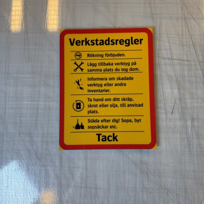 Fynd - Verkstadsregler