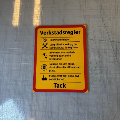 Fynd - Verkstadsregler