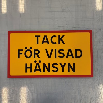 Fynd - Tack för visad hänsyn