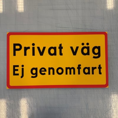 Fynd - Privat väg, ej genomfart