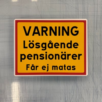 Fynd - Varning lösgående pensionärer