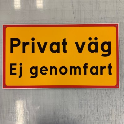 Fynd - Privat väg ej genomfart