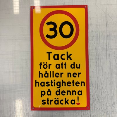 Fynd - Tack för att du håller ner hastigheten