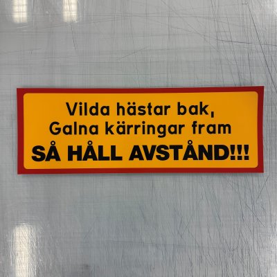 Fynd - Dekal Vilda hästar, galna kärringar