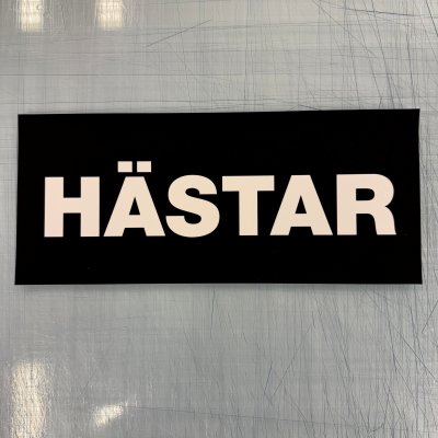 Fynd - Dekal hästar sv/vit