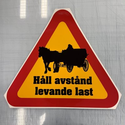 Fynd - Håll avstånd levande last, vagn