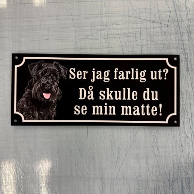 Fynd - Ser jag farlig ut, matte, Schnauzer
