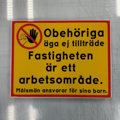 Fynd - Obehöriga äga ej tillträde