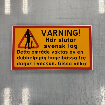 Fynd - Varning hagelbössa