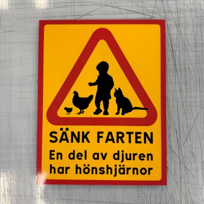Fynd - Sänk farten, en del av djuren har hönshjärnor