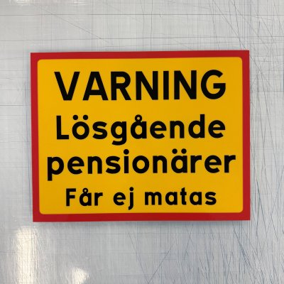 Fynd -Varning för lösgående pensionärer