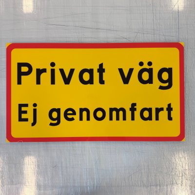 Fynd - Privat väg, ej genomfart