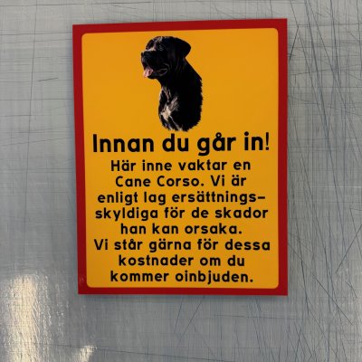 Fynd - Innan du går in, Cane corso