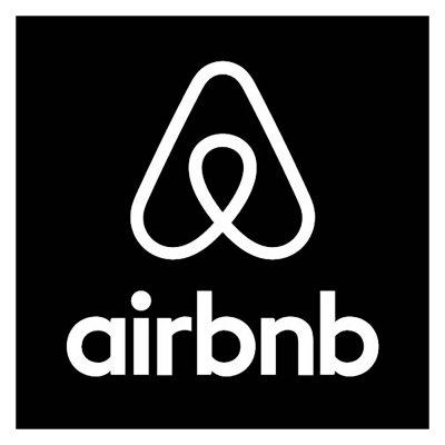 Airbnb fyrkantiga skylt