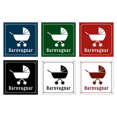 barnvagn barnvagnar gammaldagsstil emalj