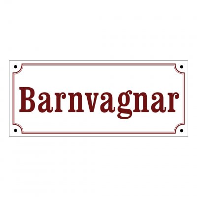 barnvagnar skyltar gammaldags stil emalj