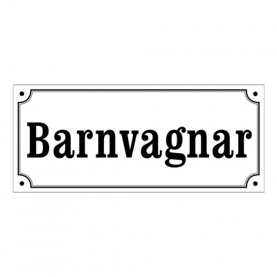 barnvagnar skyltar gammaldags stil emalj