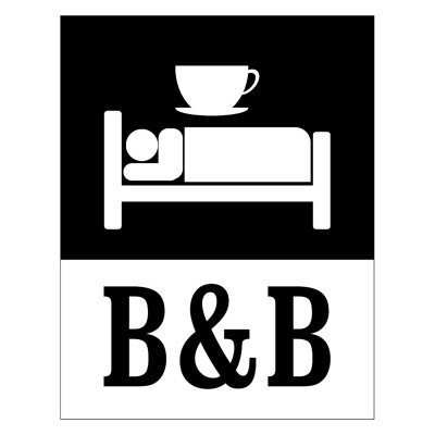 Bed & Breakfast – B&B skylt