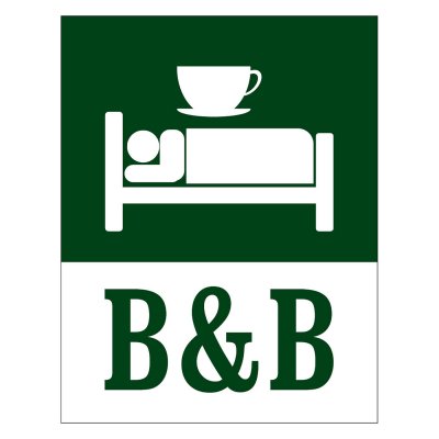 Bed & Breakfast – B&B skylt