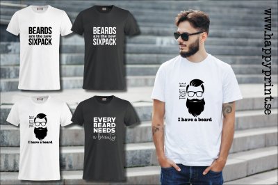 t shirt tee rolig tshirt till pappa på fars dag roliga tishor tee beards are the new sixpack beard skägg hipster tshirt med text