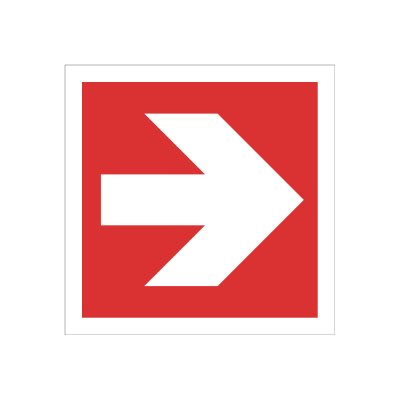 brandskylt brandredskapsskylt godkänd av arbetsmiljöverket pil höger