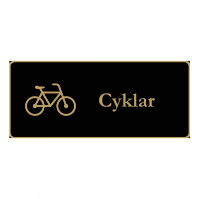 cyklar svart och guld exklusiv