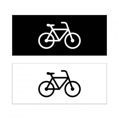 skylt cyklar grafisk stil bostadsrättsförening