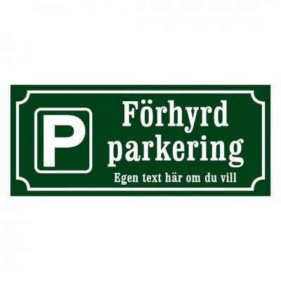 Förhyrd parkering - gammaldags stil - olika färger