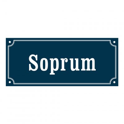 soprum skyltar gammaldags stil emalj