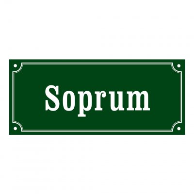 soprum skyltar gammaldags stil emalj
